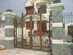 Cổng sắt mỹ nghệ biệt thự đẹp