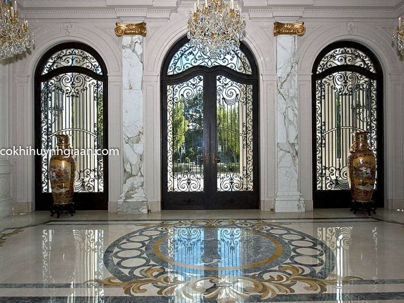 Cửa sắt kính đẹp cho biệt thự
